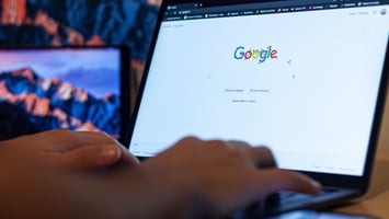 Digital Marketing professional analyzing search intent for a content strategy